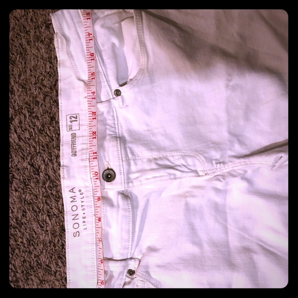 Women’s Sonoma White Boyfriend Jeans
